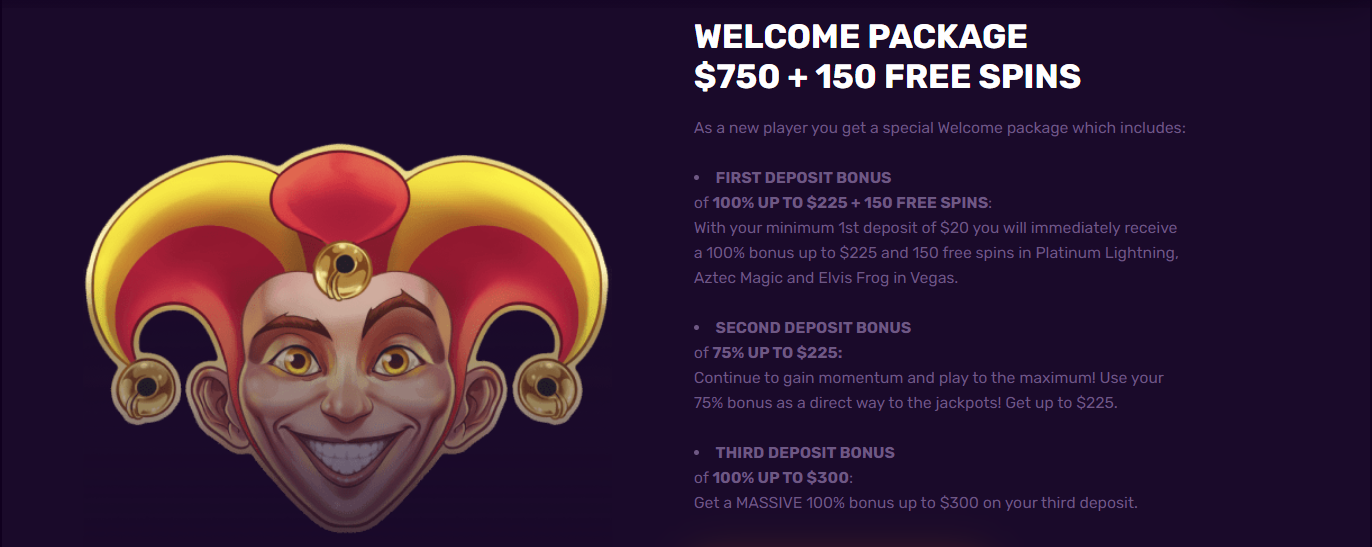 DuxCasino welcome package